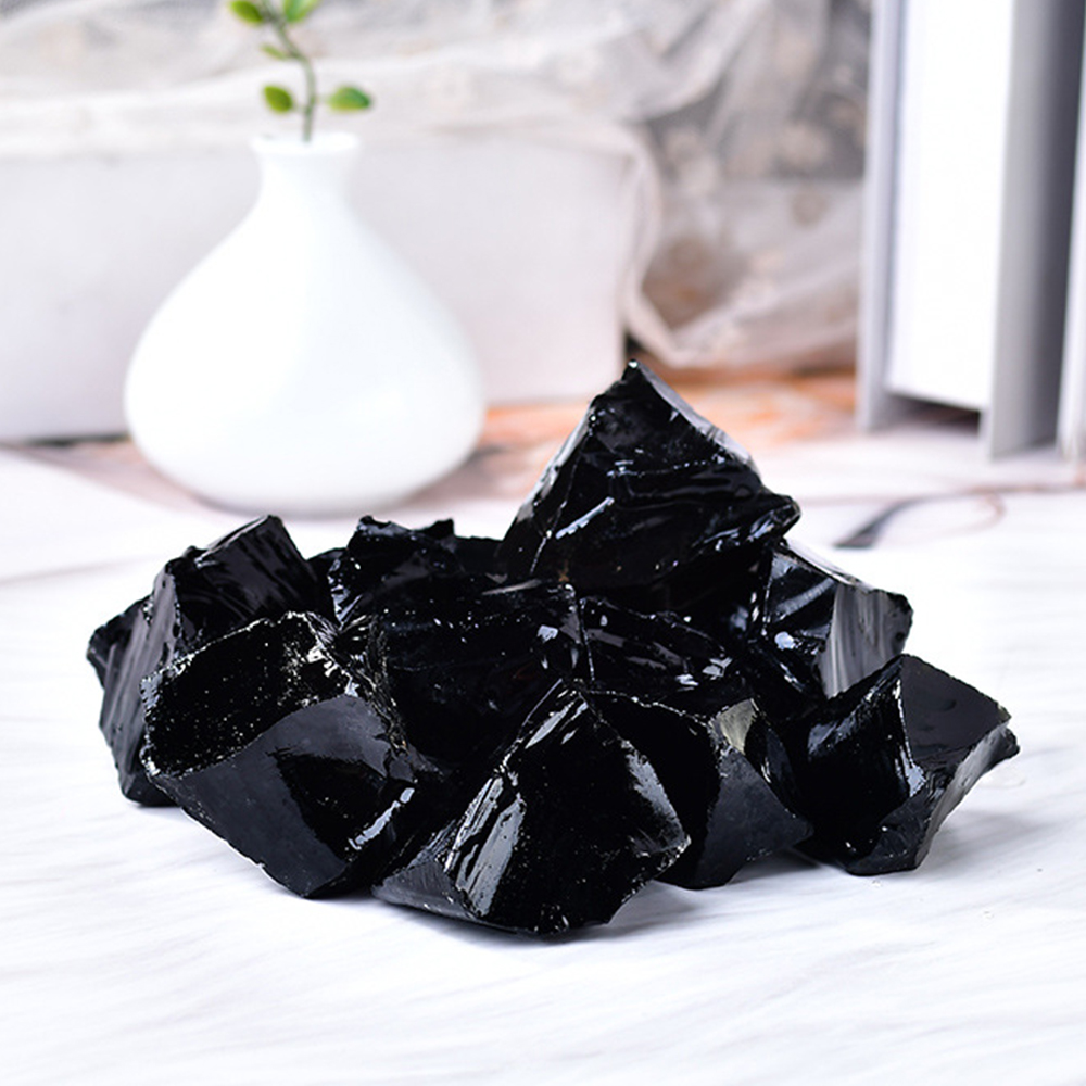 Doğal Siyah Obsidyen Ham Taşı  - Aquarium Fish Names incelemesi ve fiyatı