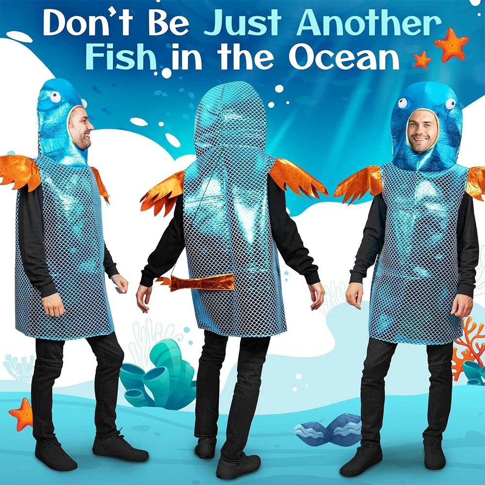 Parlak Mavi Balık Kostümü Meta - Aquarium Fish Yellow incelemesi ve fiyatı