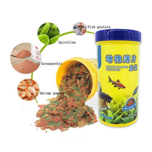 40g Balık Yemi Boyası ve Parla - Fish Food Flake incelemesi ve fiyatı